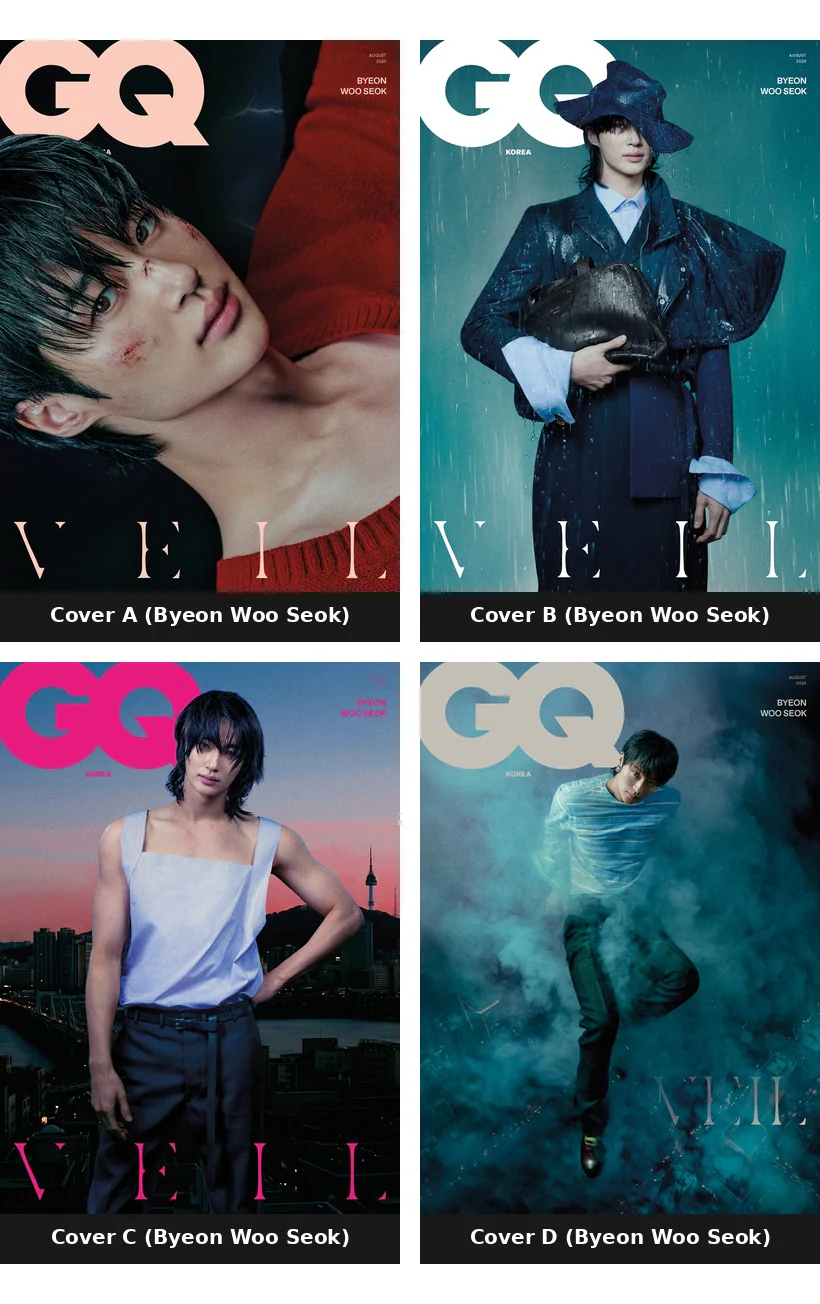 GQ Korea Magazine August 2026 Byeon Woo Seok