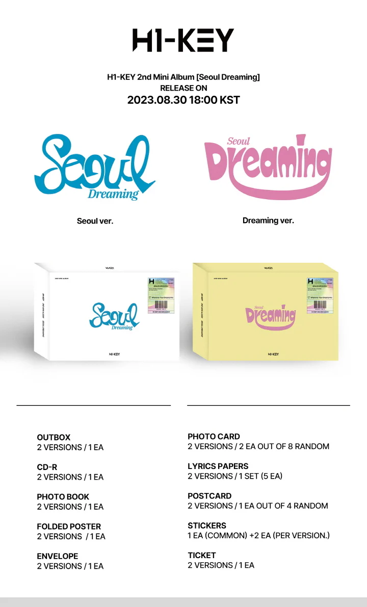 H1-KEY - 2nd Mini Album Seoul Dreaming - Image 2