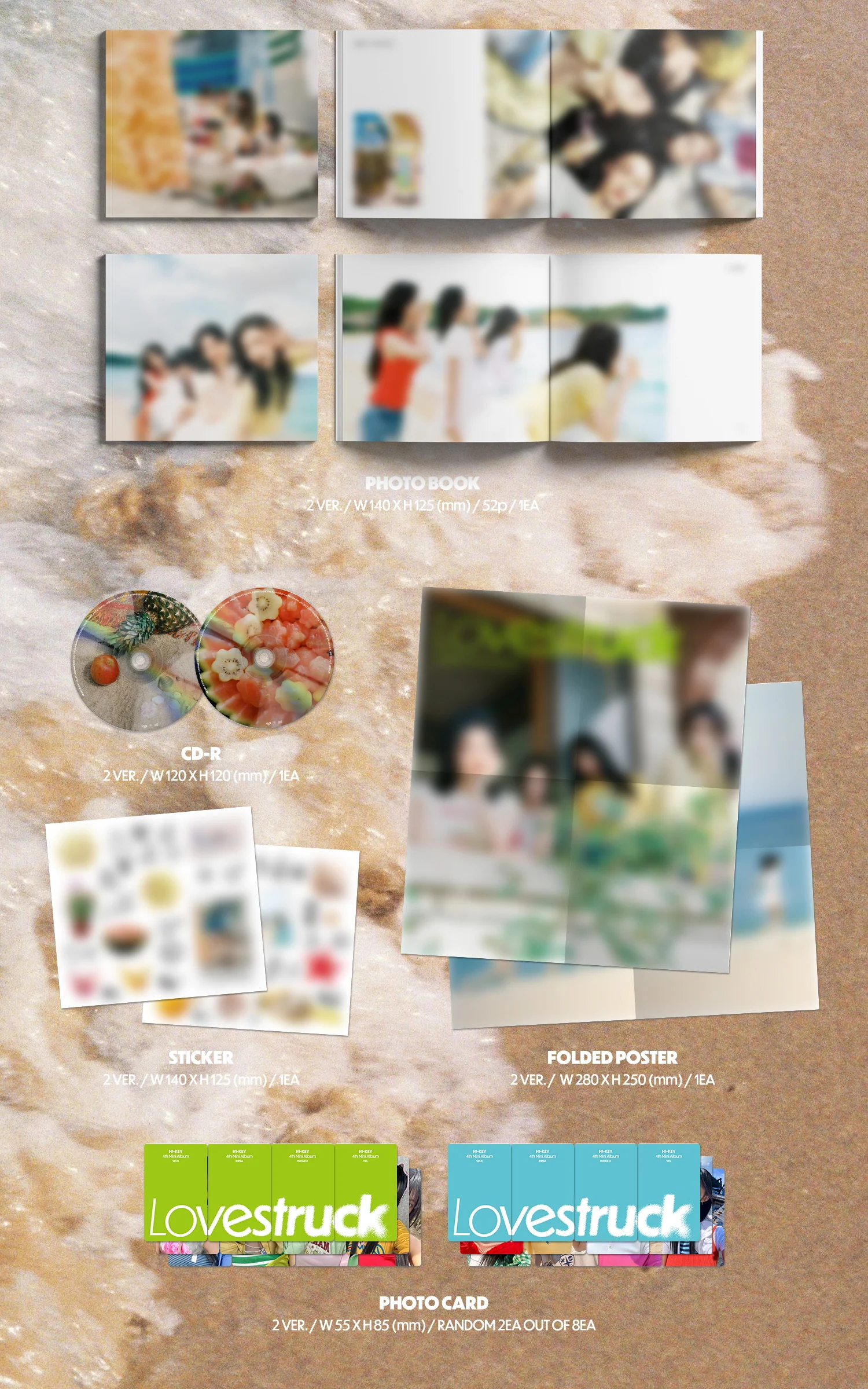 H1-KEY - 4th Mini Album Lovestruck CD - Image 4