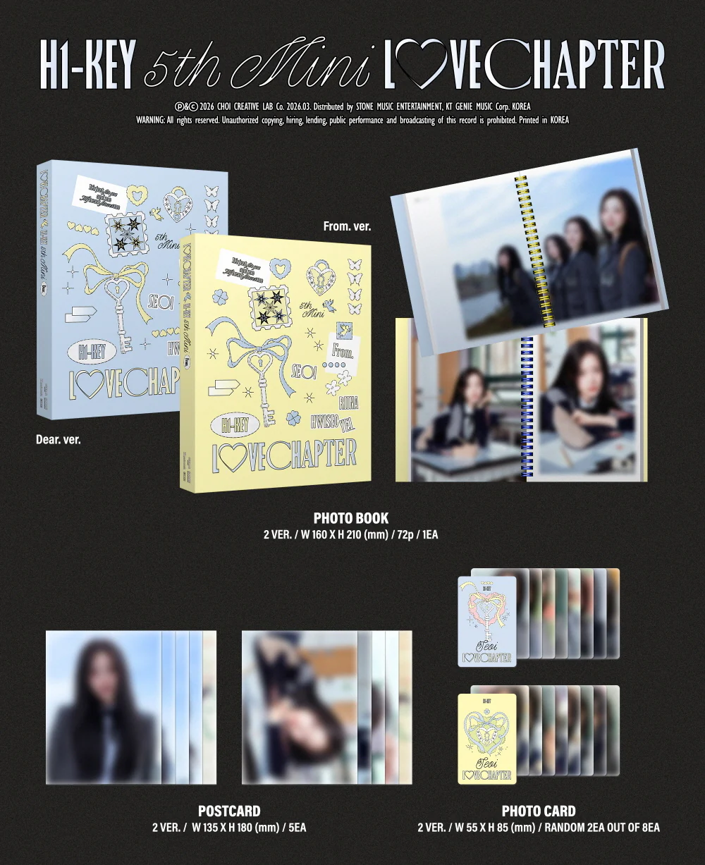 H1-KEY - 5th Mini Album LOVECHAPTER - Image 2