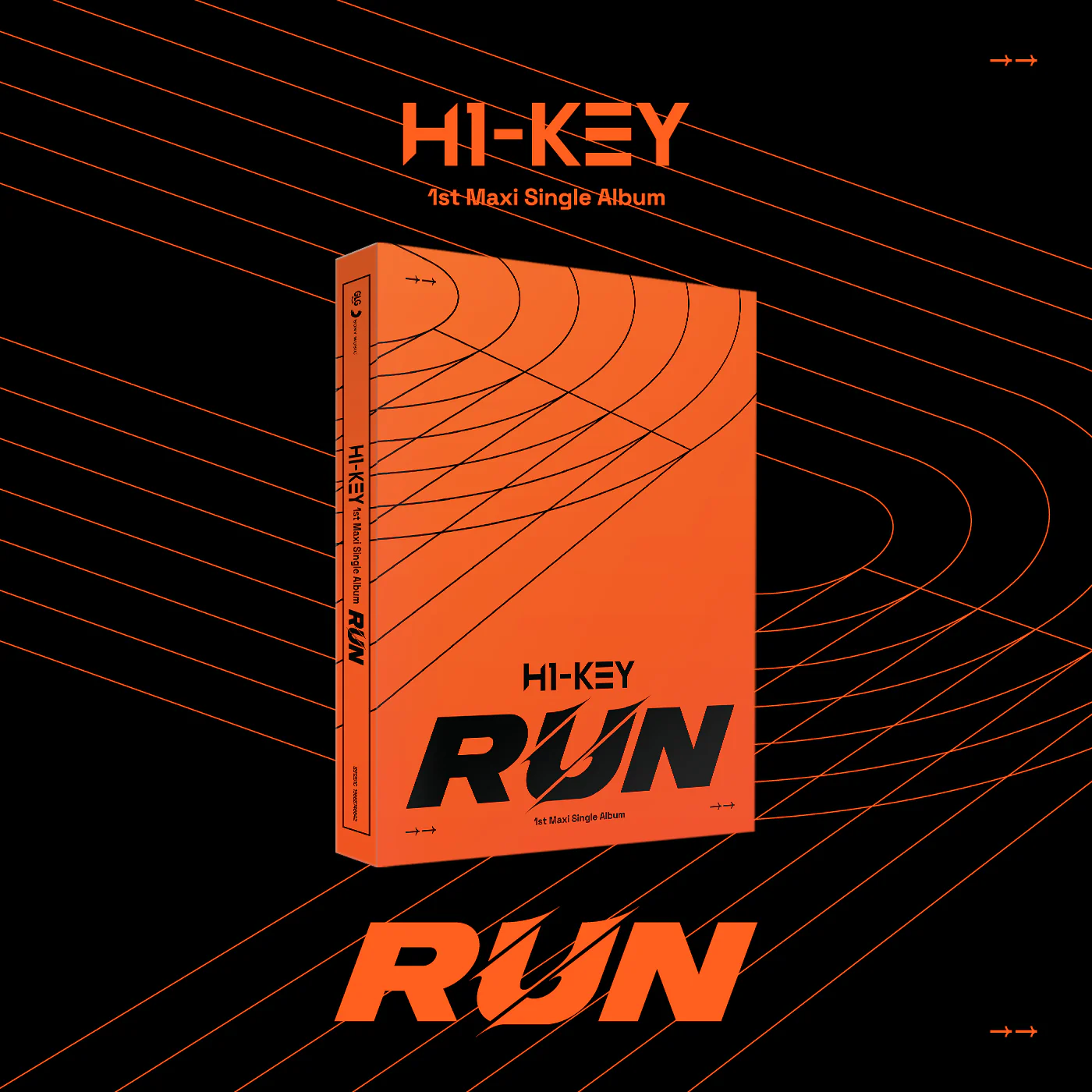H1-KEY - RUN (1st Single Album) CD