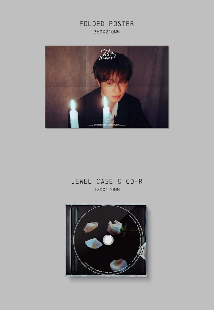 HA HYUN SANG - 4th EP With All My Heart CD - Image 4
