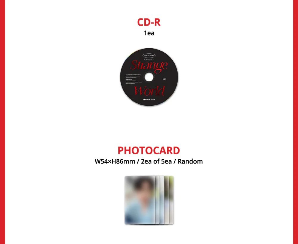 HA SUNG WOON - 7th Mini Album Strange World [Jewel Case] (Stranger ver.) CD+Folded Poster - Image 3