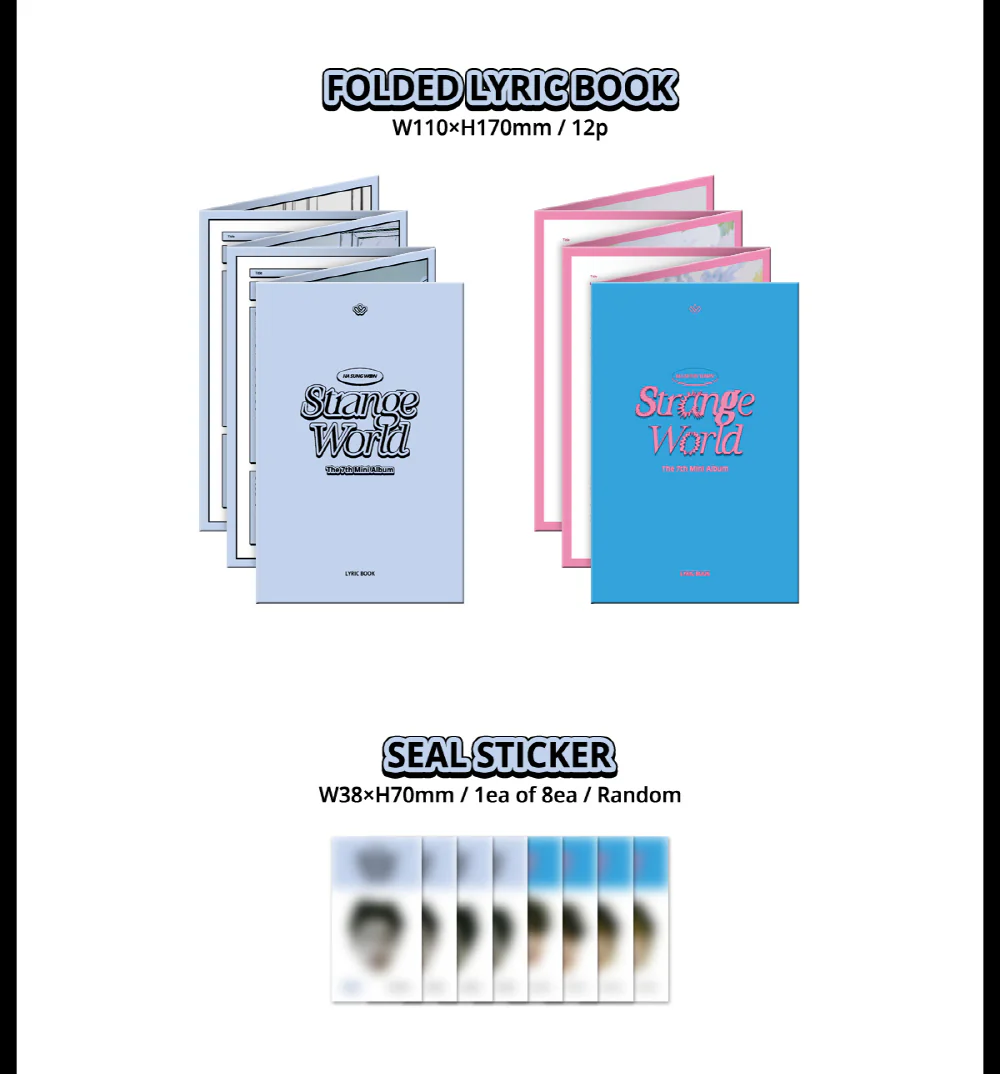 HA SUNG WOON - 7th Mini Album Strange World (Photobook) CD (2D+3D ver. SET) - Image 3