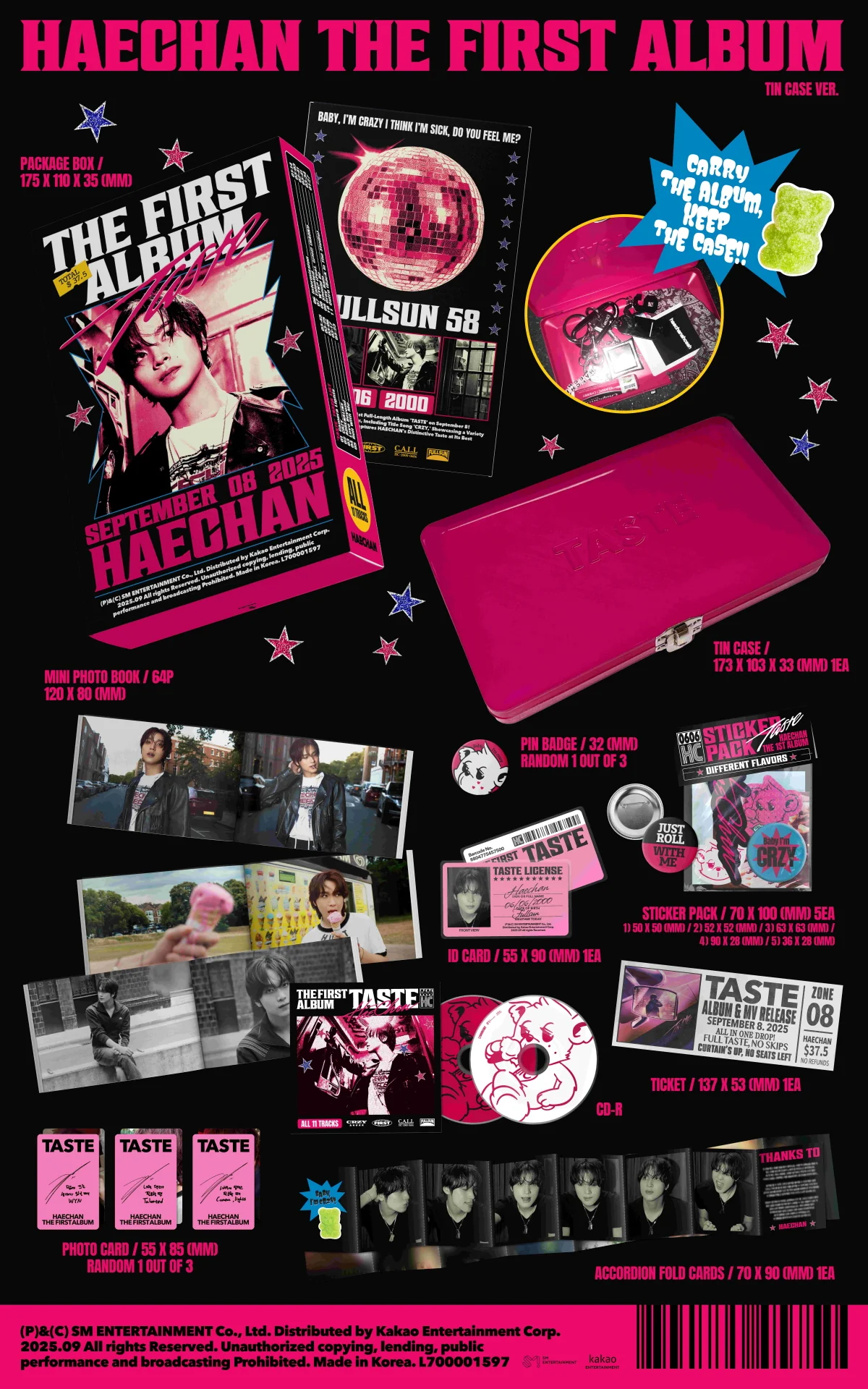 HAECHAN - TASTE [Tin Case Ver.] 1st Album - Image 2