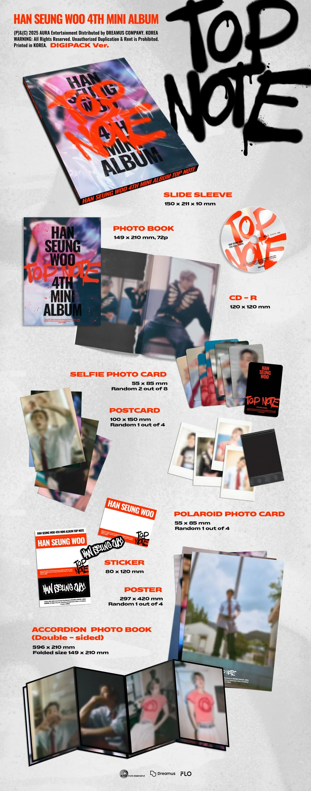 HAN SEUNG WOO - 4th Mini Album TOP NOTE [Digipack Ver.] - Image 2