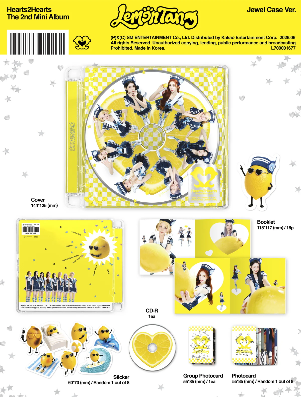 Hearts2Hearts - 2nd Mini Album Lemon Tang [Jewel Case Ver.] - Image 2