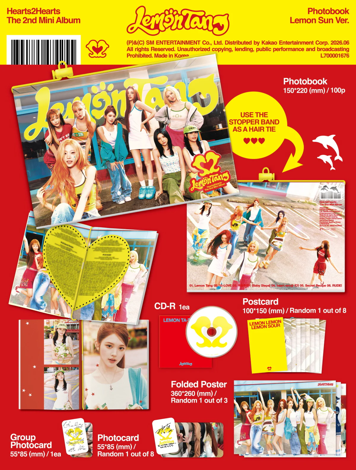 Hearts2Hearts - 2nd Mini Album Lemon Tang [Photobook Ver.] - Image 2