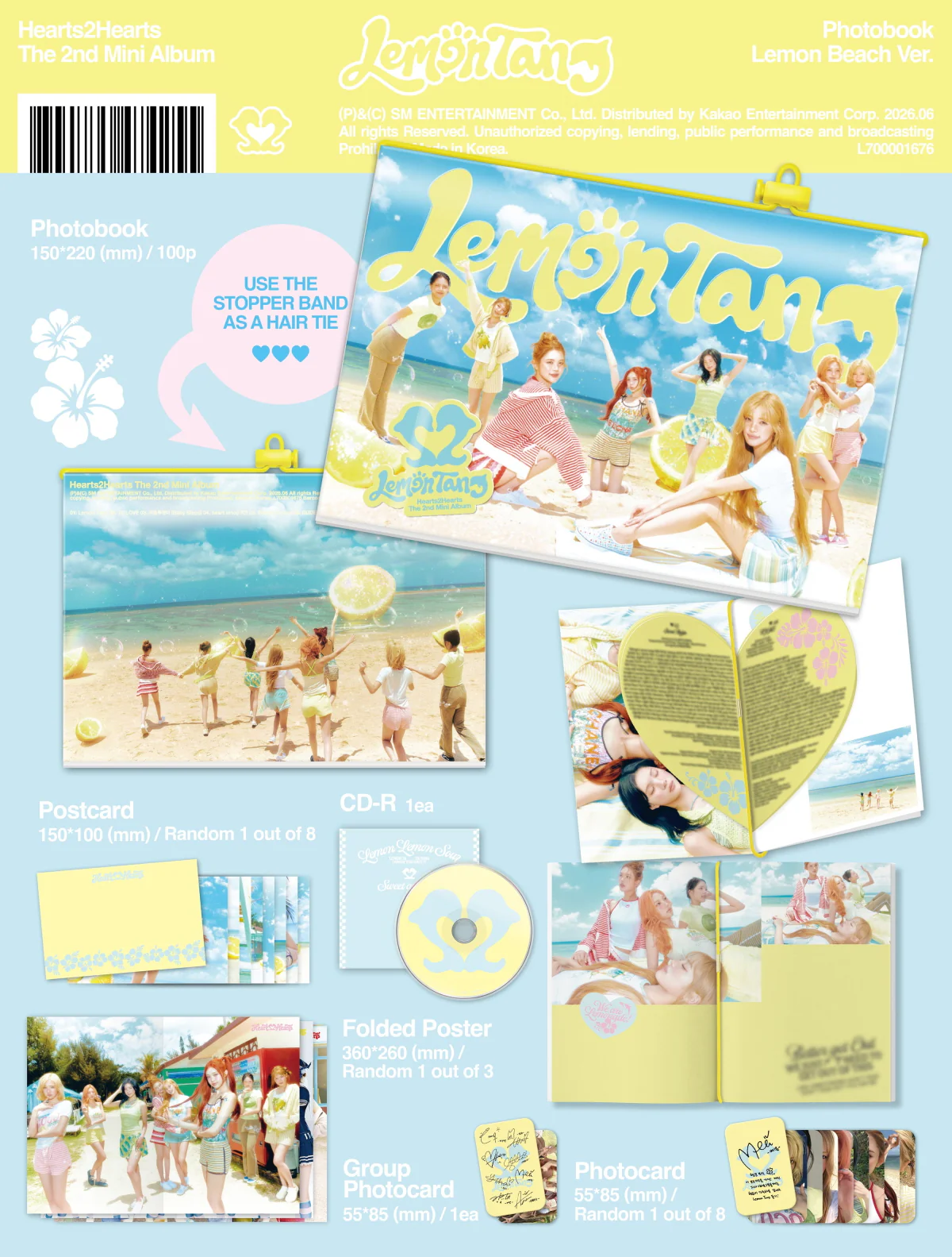Hearts2Hearts - 2nd Mini Album Lemon Tang [Photobook Ver.] - Image 3