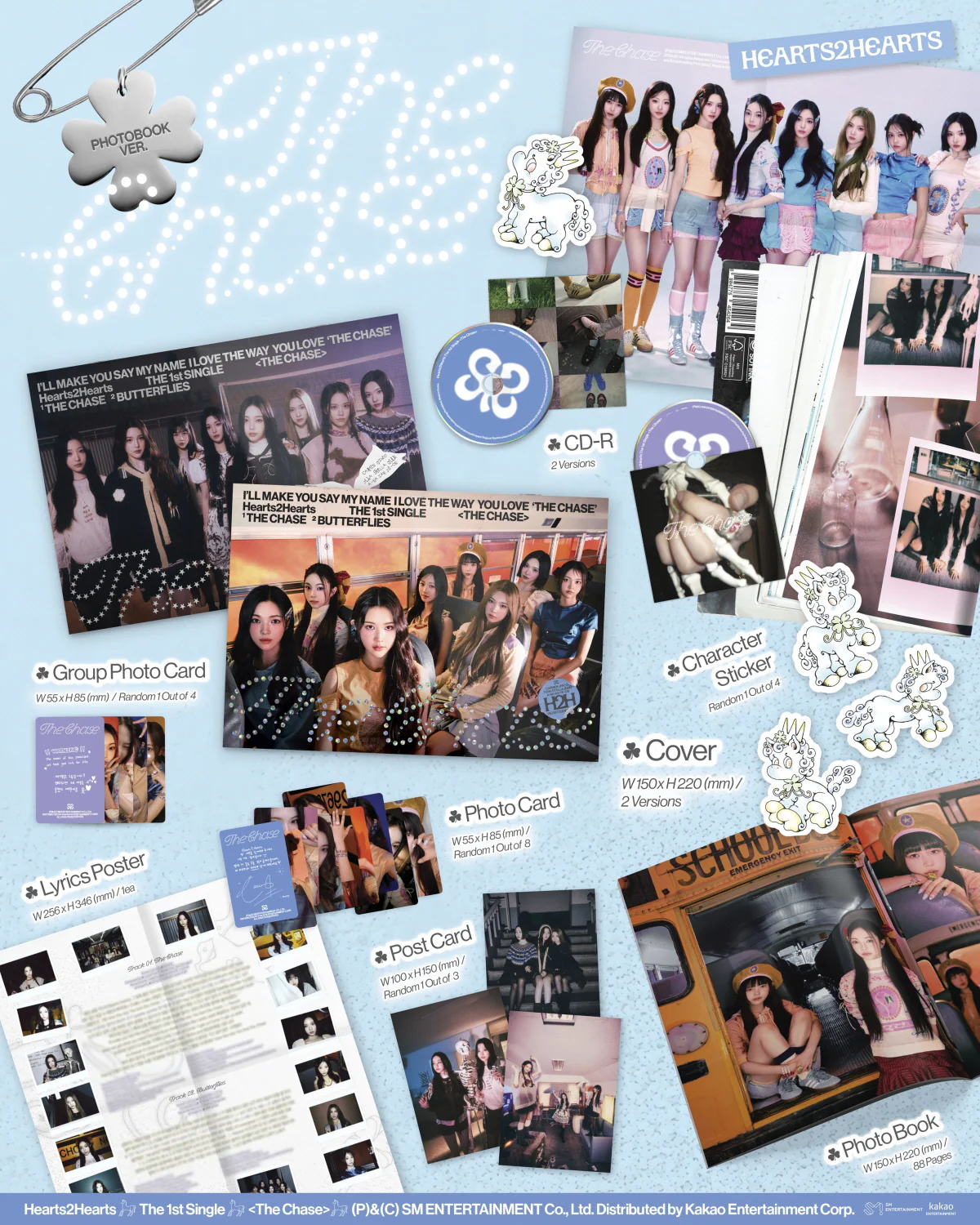 Hearts2Hearts - The Chase [Photo Book Ver.] 1st Single Album - Image 2