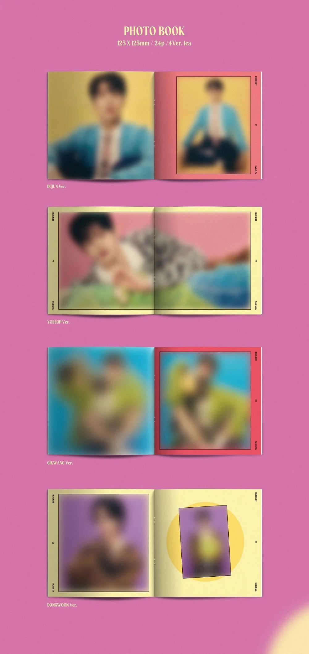 HIGHLIGHT - 5th Mini Album Switch On Digipack version CD - Image 3
