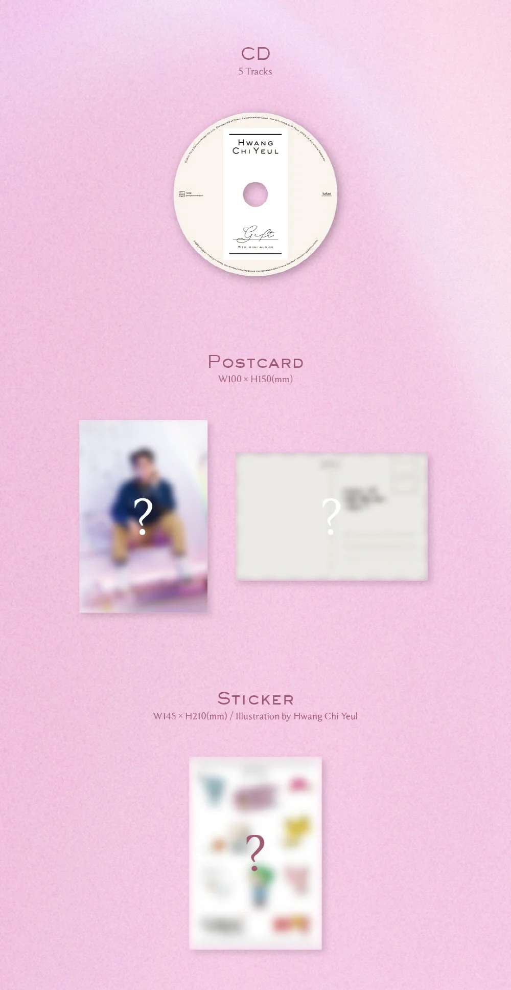 HWANG CHI YEUL - GIFT (5th Mini Album) CD - Image 3