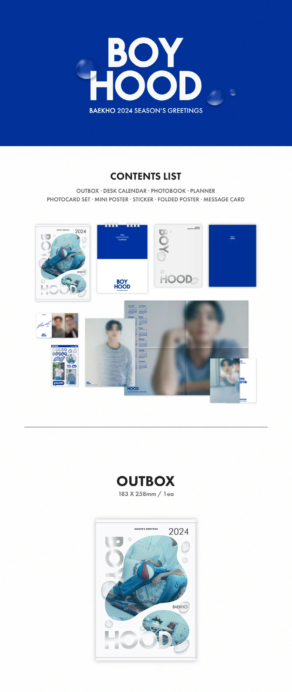 BAEKHO - 2024 SEASON'S GREETINGS [BOYHOOD] - Image 2