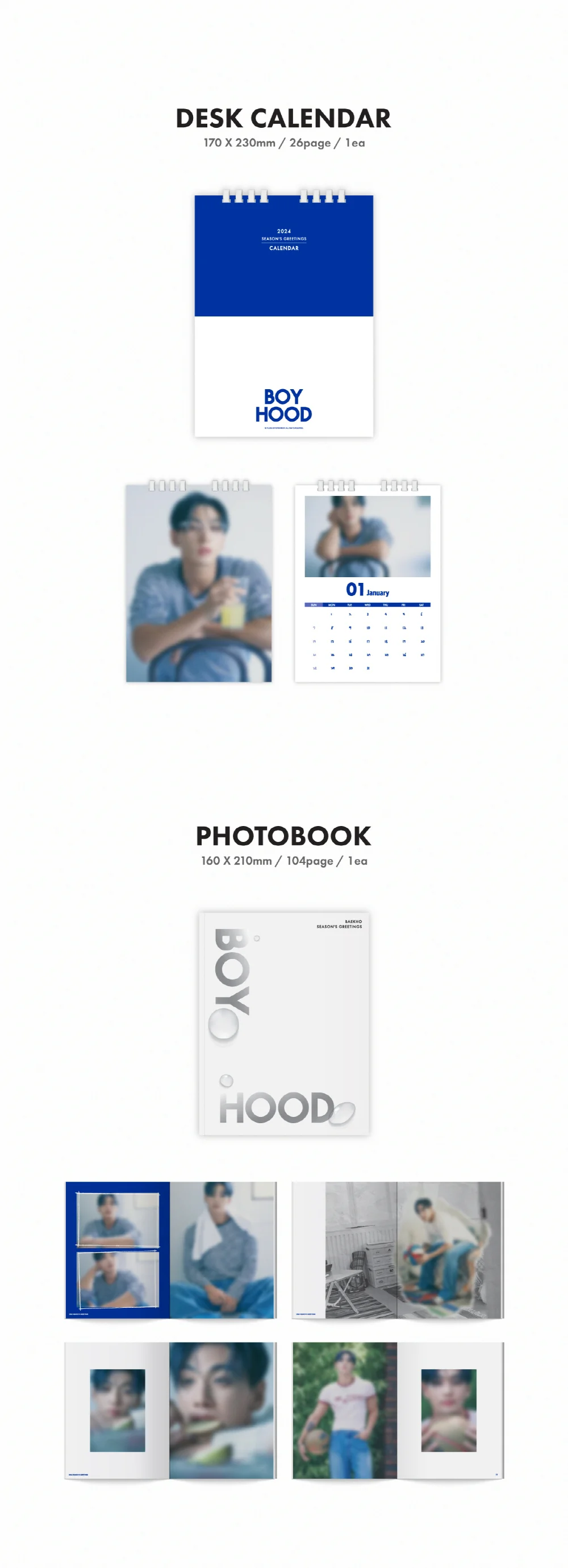 BAEKHO - 2024 SEASON'S GREETINGS [BOYHOOD] - Image 3