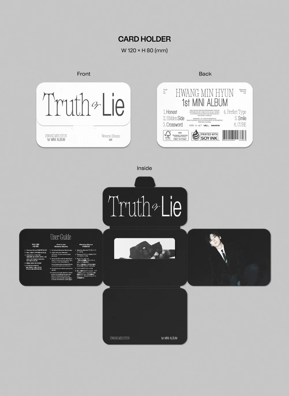 HWANG MIN HYUN NU'EST - 1st Mini Album Truth or Lie [Weverse Albums ver.] - Image 3