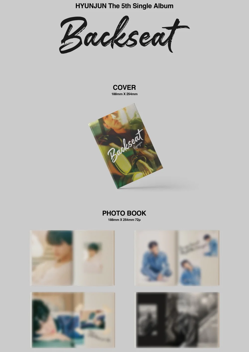 Hyunjun - Backseat (5th Single Album) - Image 2