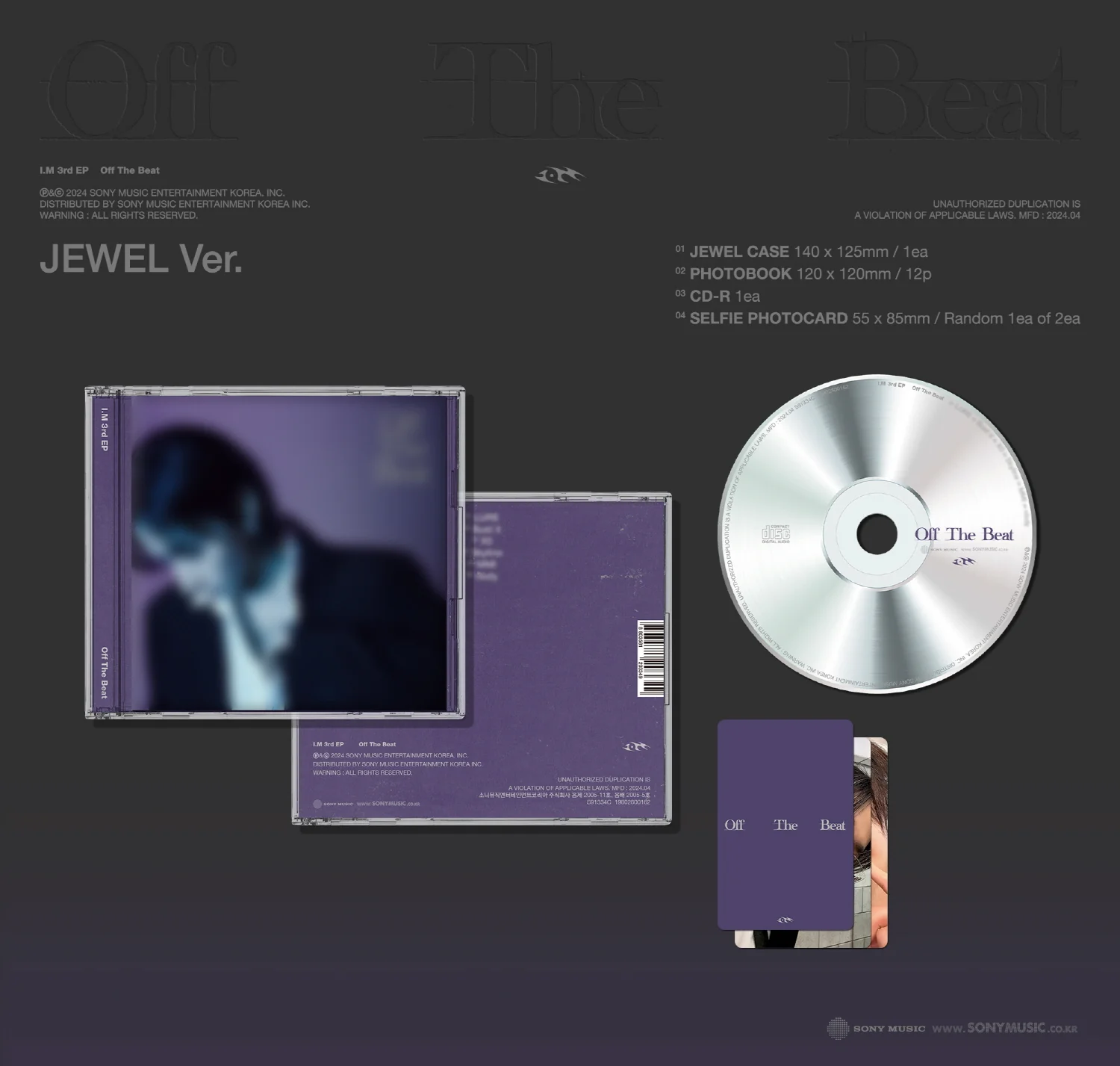 I.M MONSTA X - Off The Beat [Jewel Ver.] 3rd EP Album - Image 2
