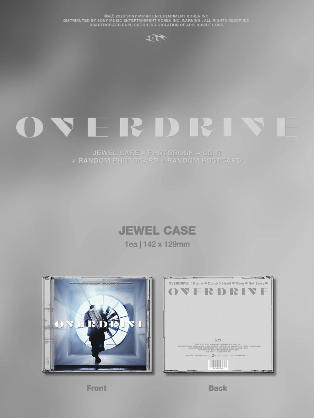 I.M MONSTA X - OVERDRIVE [Jewel Ver.] Album - Image 2
