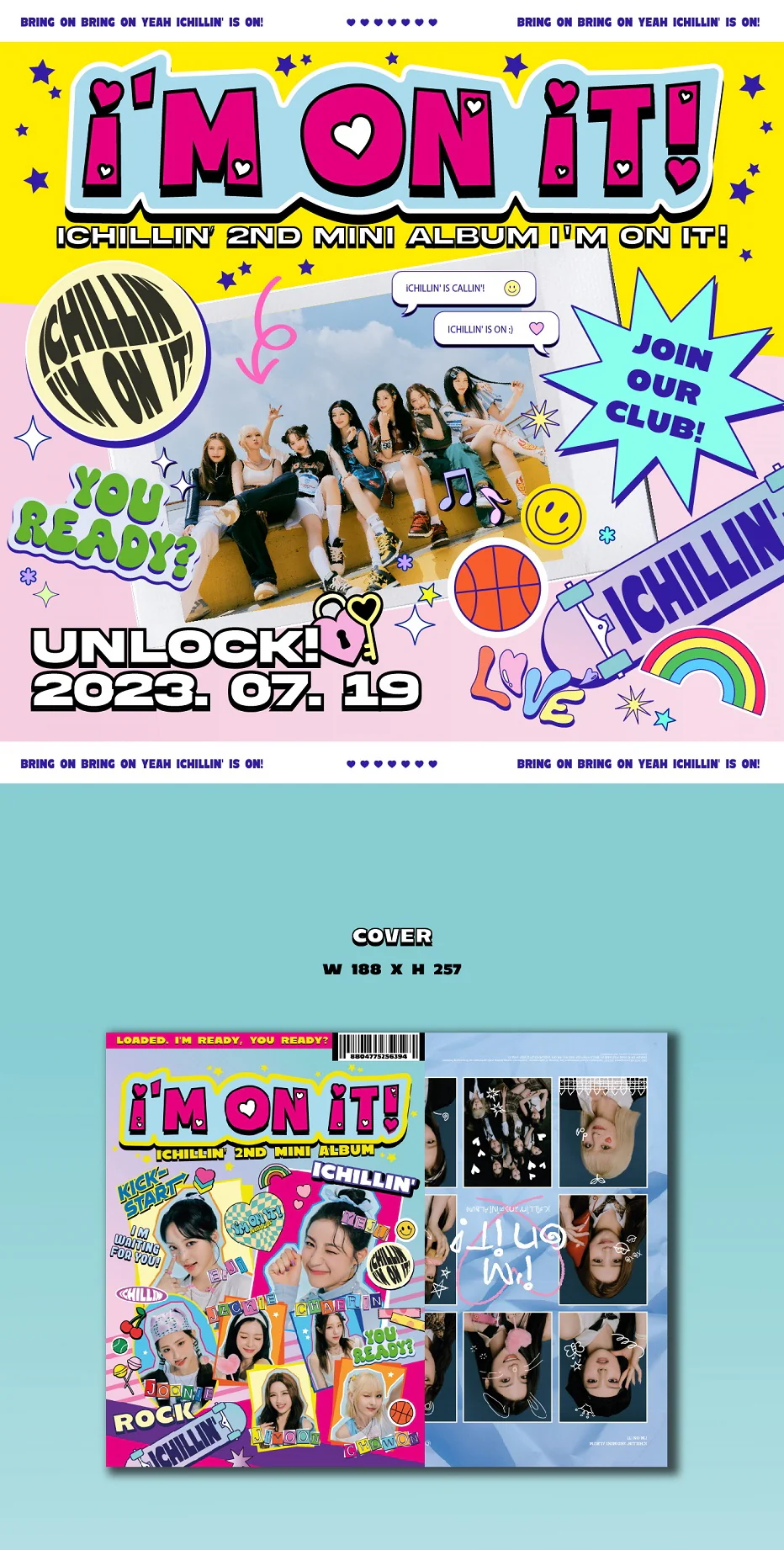 ICHILLIN' - 2nd Mini Album I'M ON IT! CD - Image 2