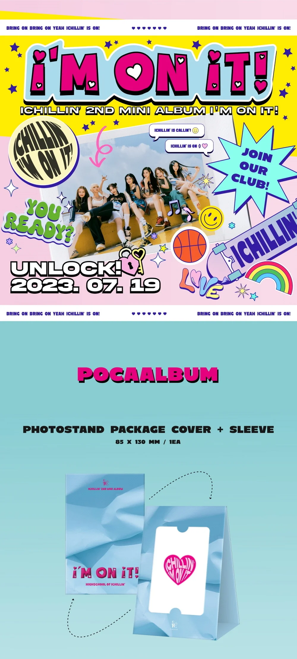 ICHILLIN' - I'M ON IT! POCA Album (2nd Mini) - Image 2
