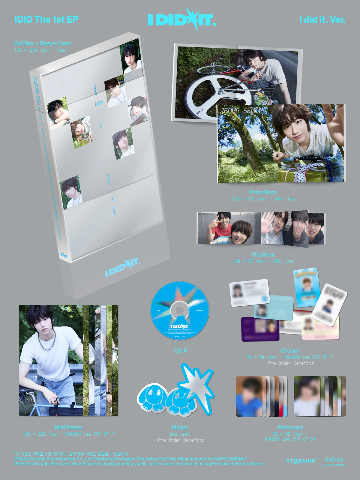 Idid - 1st Mini Album I Did It 3 versions SET 3CD+Pre-Order Gift - Image 2