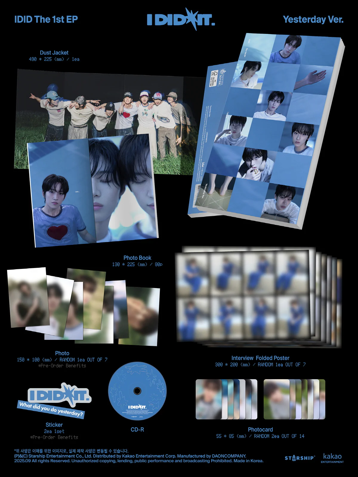 Idid - 1st Mini Album I Did It 3 versions SET 3CD+Pre-Order Gift - Image 3