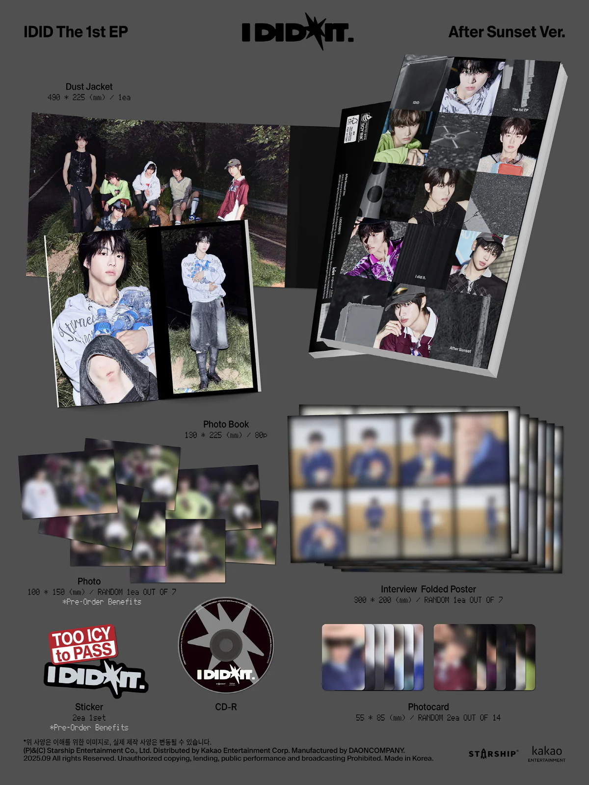 Idid - 1st Mini Album I Did It 3 versions SET 3CD+Pre-Order Gift - Image 4