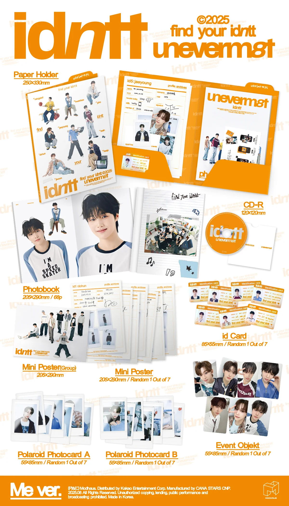 idntt - 1st Mini Album unevermet CD - Image 2