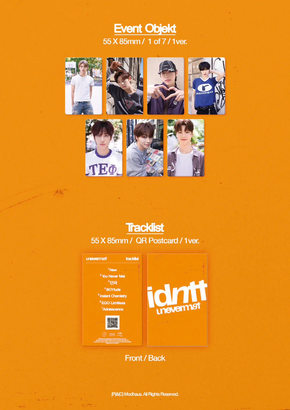 idntt - 1st Mini Album unevermet Objekt Music Album version - Image 3