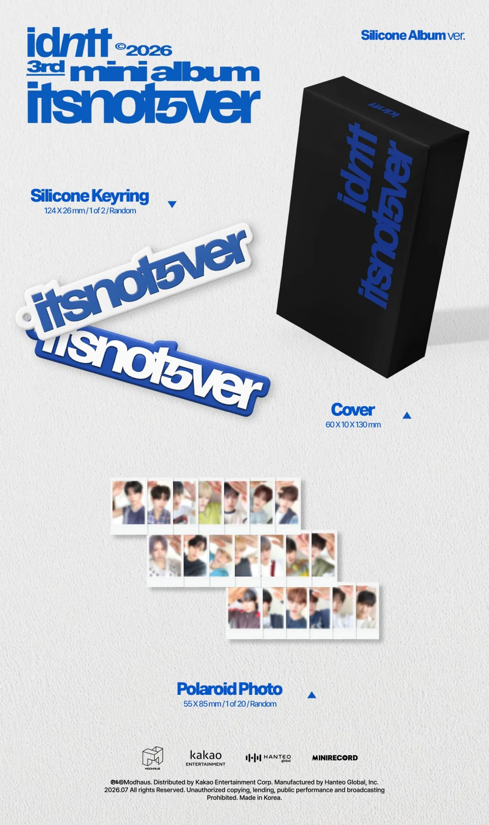 Idntt - 3rd Mini Album itsnotover Silicone Album - Image 2