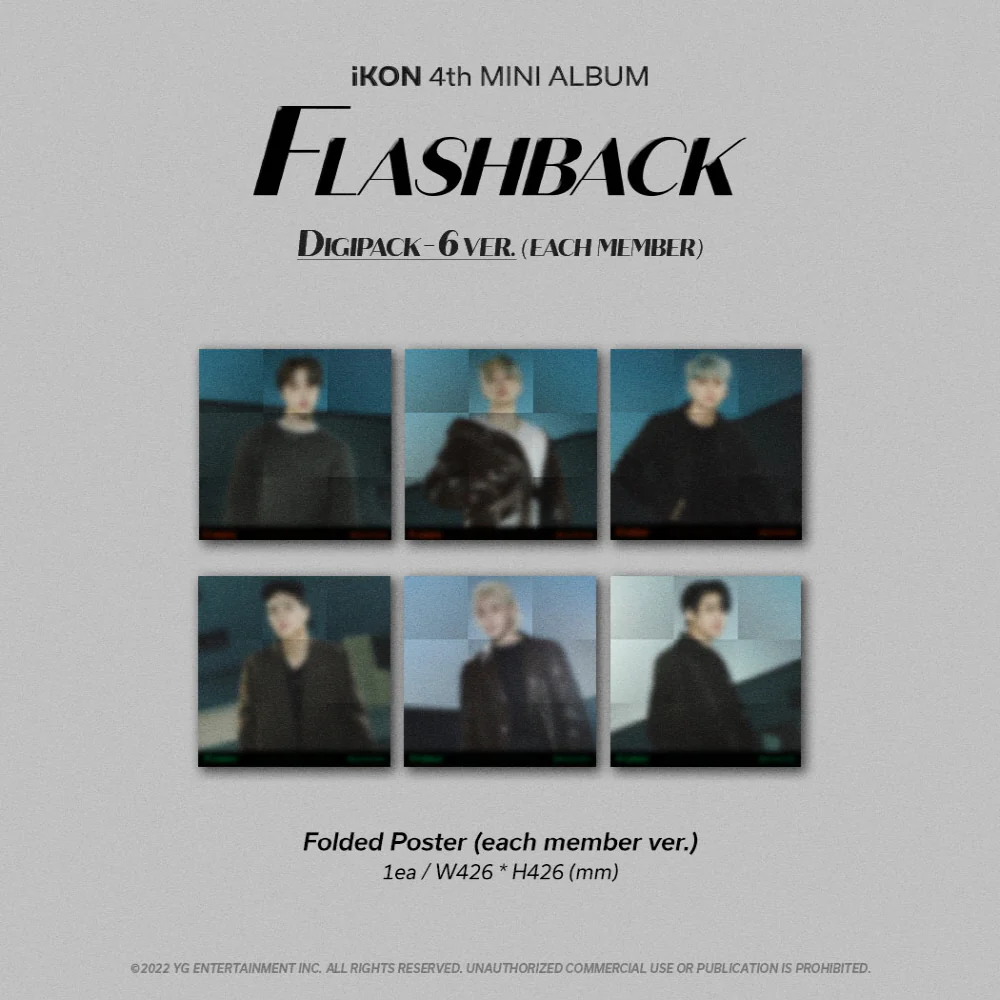 iKON - Flashback [Digipack ver.] 4th Mini Album+Extra Photocards Set - Image 5