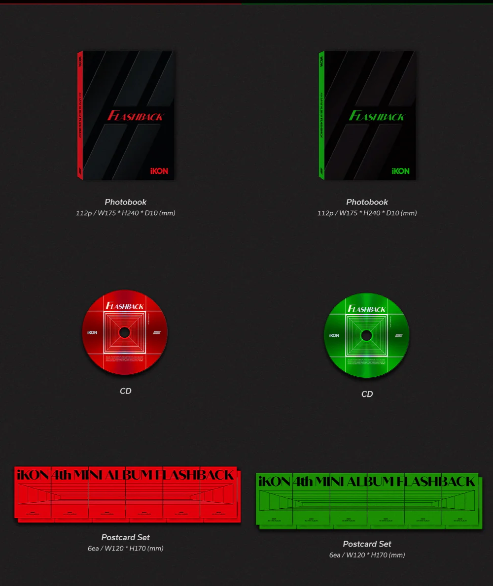 iKON - FLASHBACK [PHOTOBOOK ver.] 4th Mini Album+Free Gift - Image 3