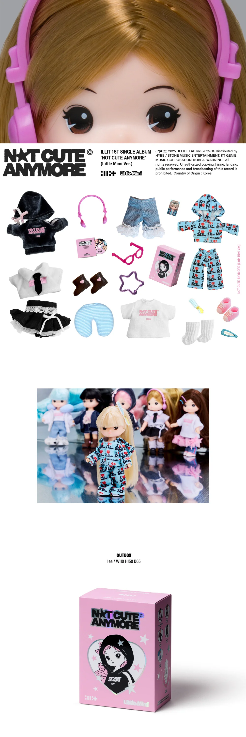 ILLIT - 1st Single Album NOT CUTE ANYMORE [Little Mimi Ver.] - Image 2