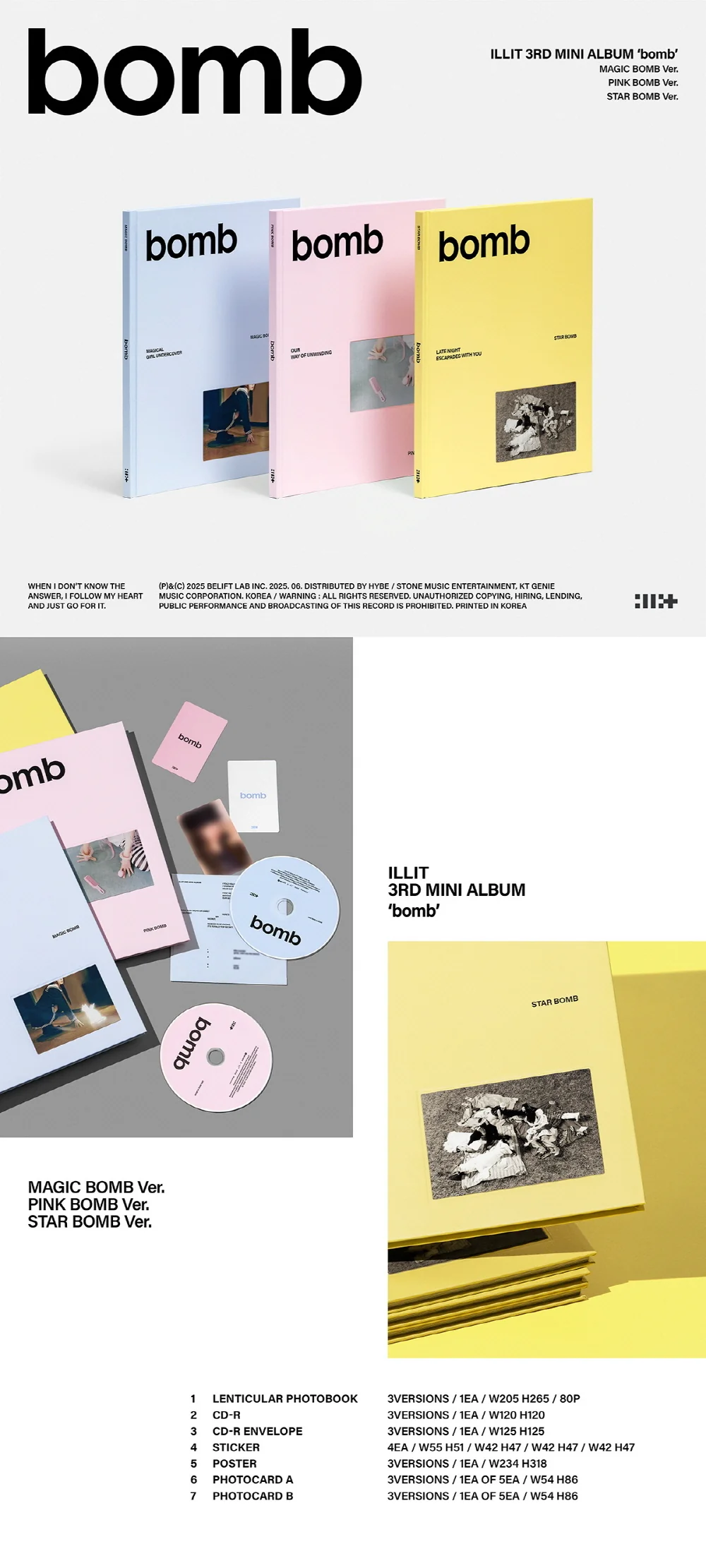 ILLIT - 3rd Mini Album bomb CD - Image 2