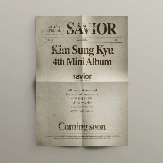 INFINITE KIM SUNG KYU - SAVIOR 4th Mini Album - Image 6