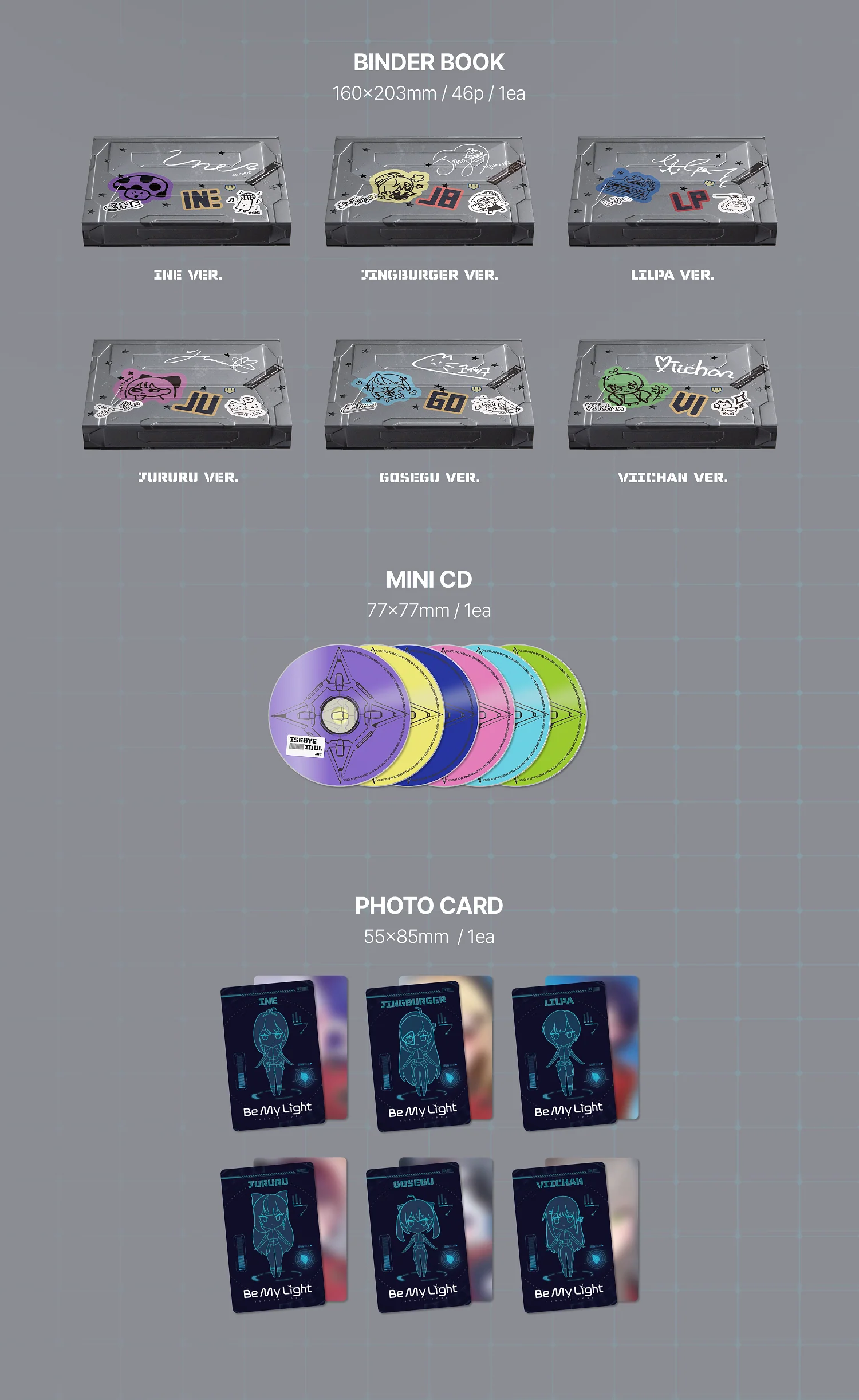 Isegye Idol - Be My Light Binder version CD - Image 3