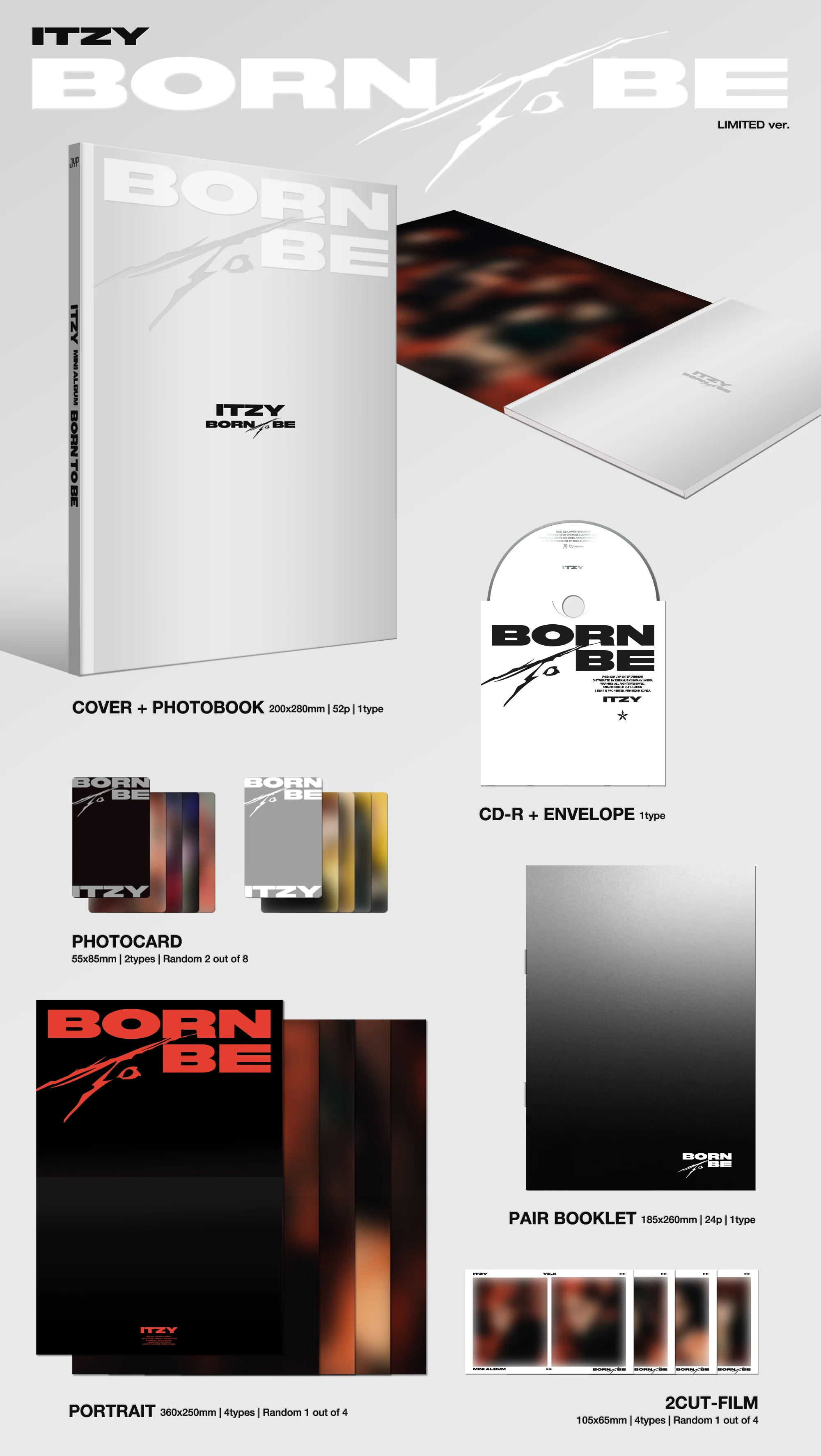 ITZY - BORN TO BE [LIMITED VER.] Album+Pre-Order Benefit - Image 2