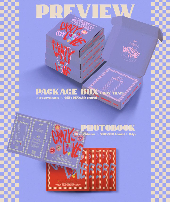 ITZY - CRAZY IN LOVE (Vol.1) Album+Extra Photocards Set - Image 3