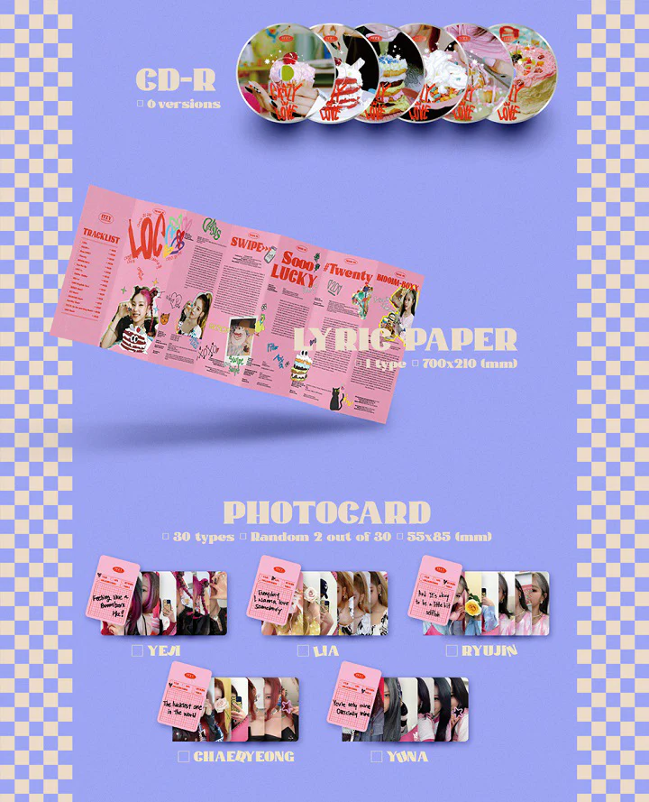 ITZY - CRAZY IN LOVE (Vol.1) Album+Extra Photocards Set - Image 4