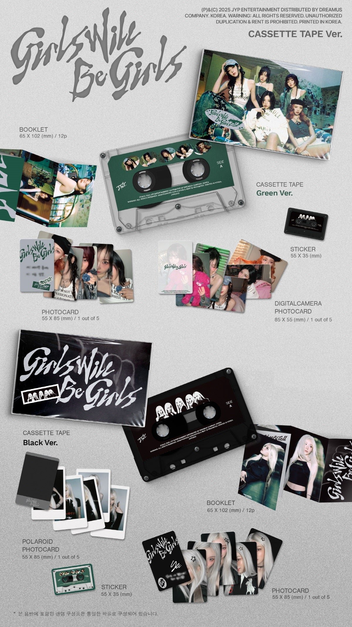 ITZY - Girls Will Be Girls [Cassette Tape Ver.] Album - Image 2