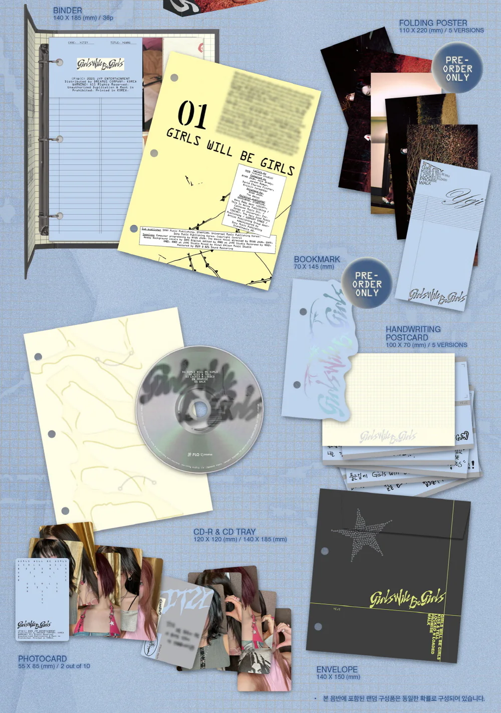 ITZY - Girls Will Be Girls [Binder Ver.] Album+Pre-Order Gift - Image 3