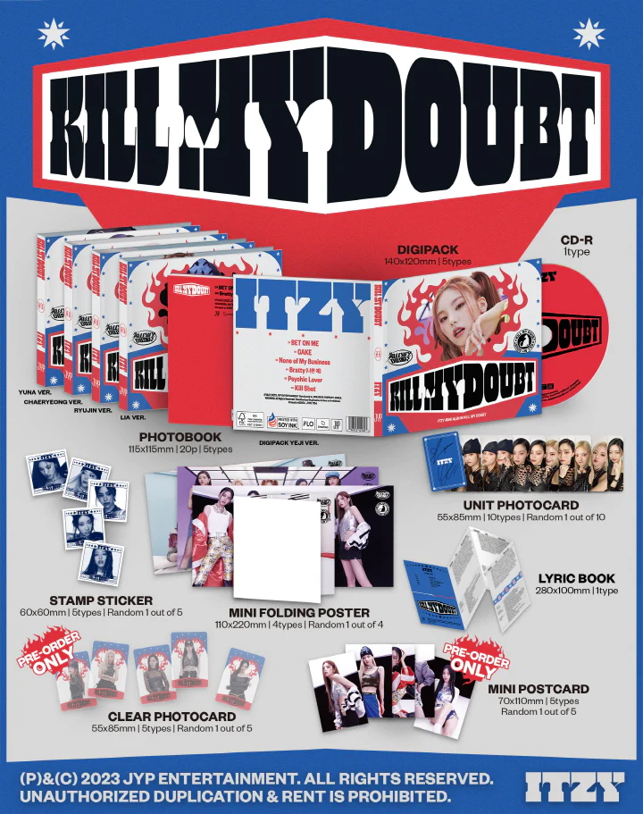 ITZY - KILL MY DOUBT [DIGIPACK ver.] Album+Pre-Order Benefit - Image 2