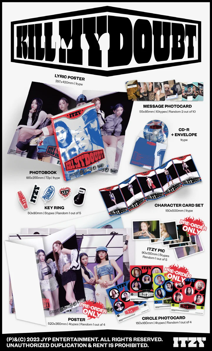 ITZY - KILL MY DOUBT [LIMITED EDITION] Album+Pre-Order Benefit - Image 2