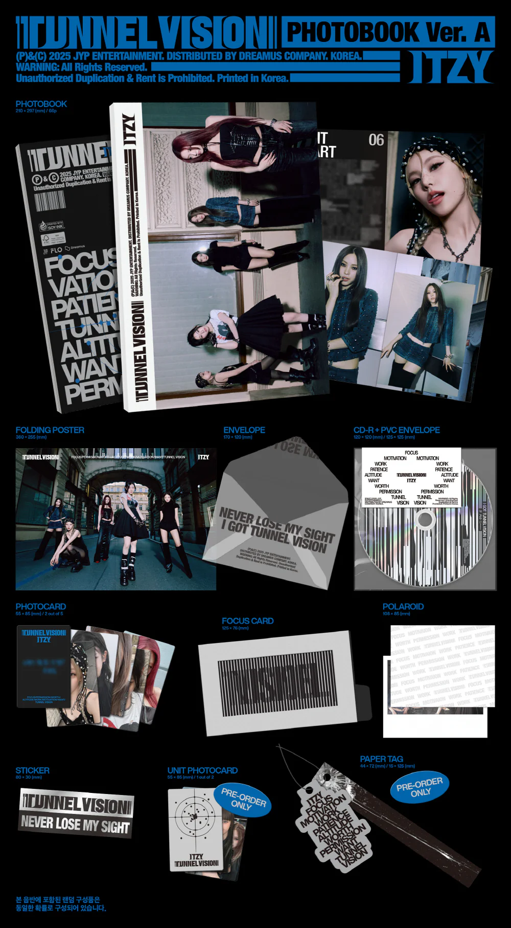 ITZY - TUNNEL VISION [Photobook Ver.] 11th Mini Album+Pre-Order Gift - Image 2