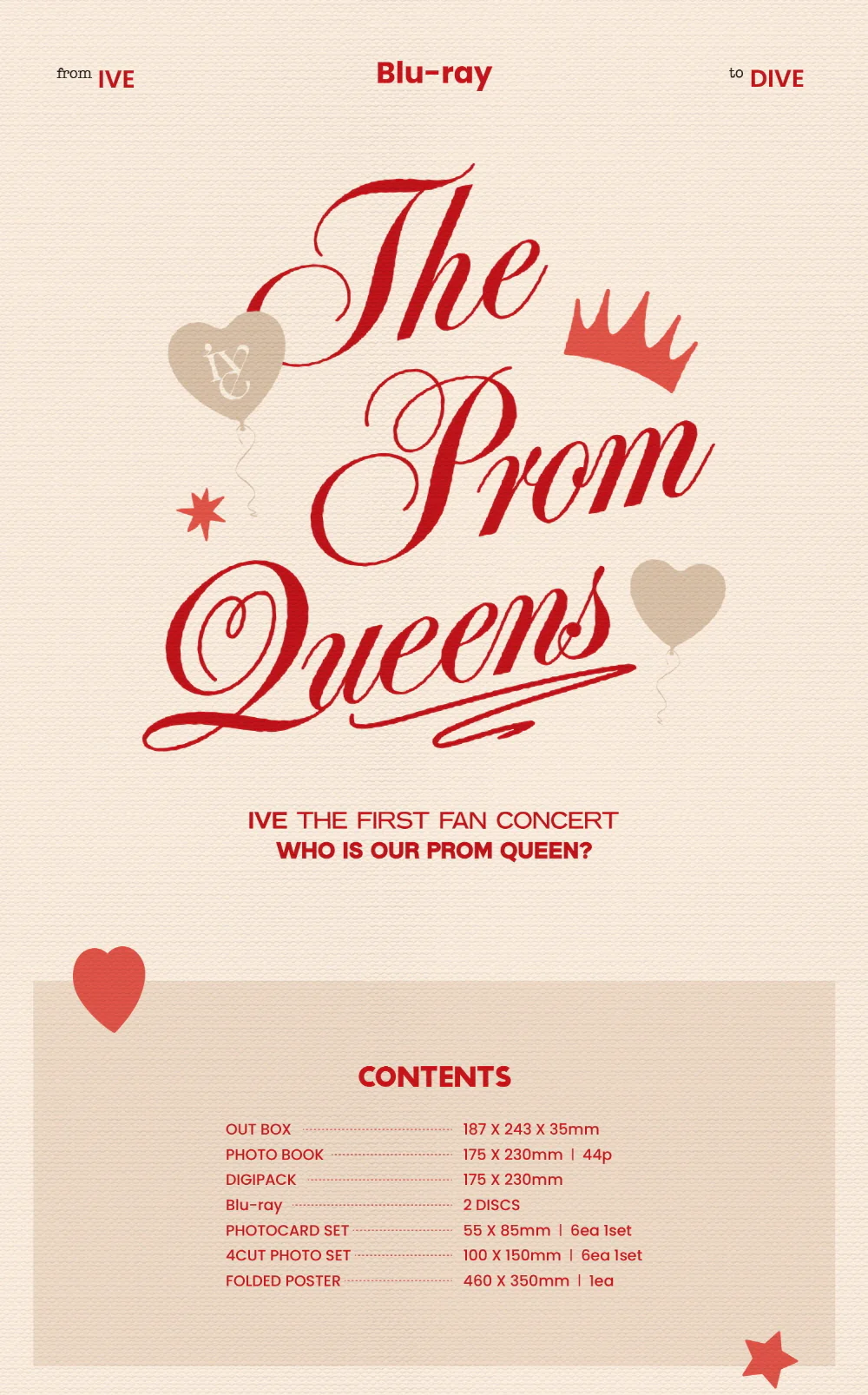 IVE - IVE THE FIRST FAN CONCERT The Prom Queens Blu-ray + Free Gift - Image 2
