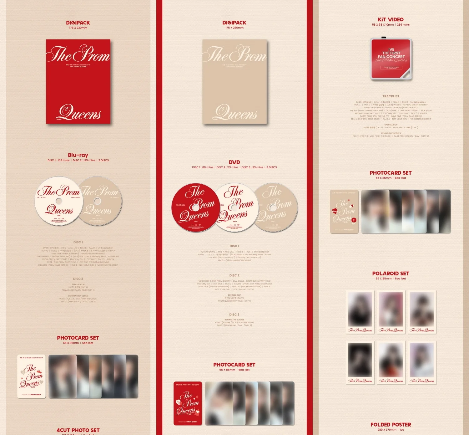 IVE - IVE THE FIRST FAN CONCERT The Prom Queens DVD +KIT VIDEO +Blu-ray + FREE gift - Image 4