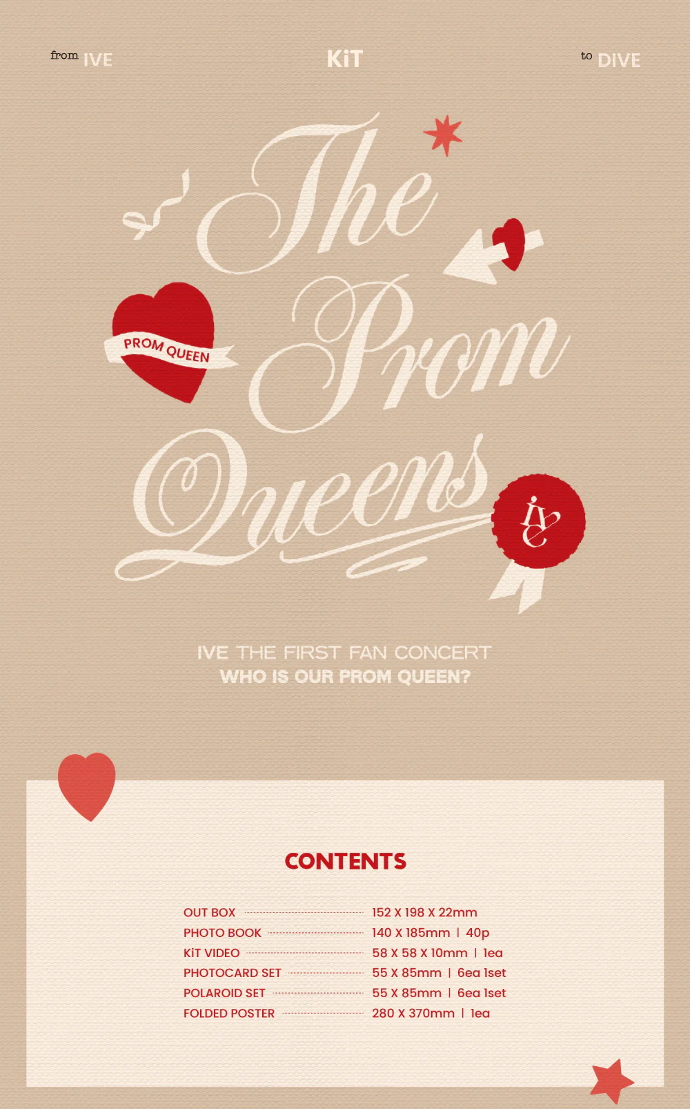 IVE - IVE THE FIRST FAN CONCERT The Prom Queens KIT + FREE gift - Image 2