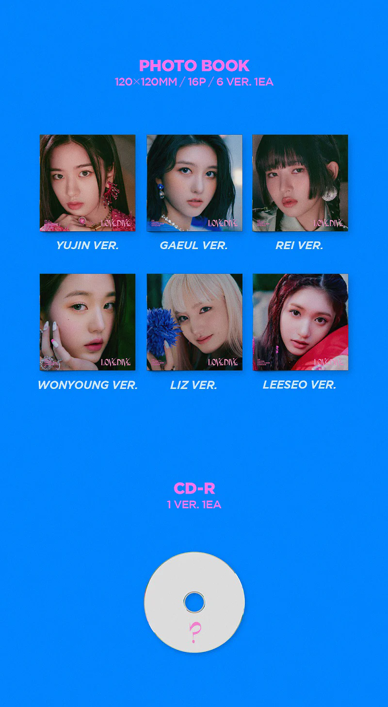 IVE - LOVE DIVE [Jewel Case Ver.] 2nd Single Album+Extra Photocards Set (Random ver.) - Image 3