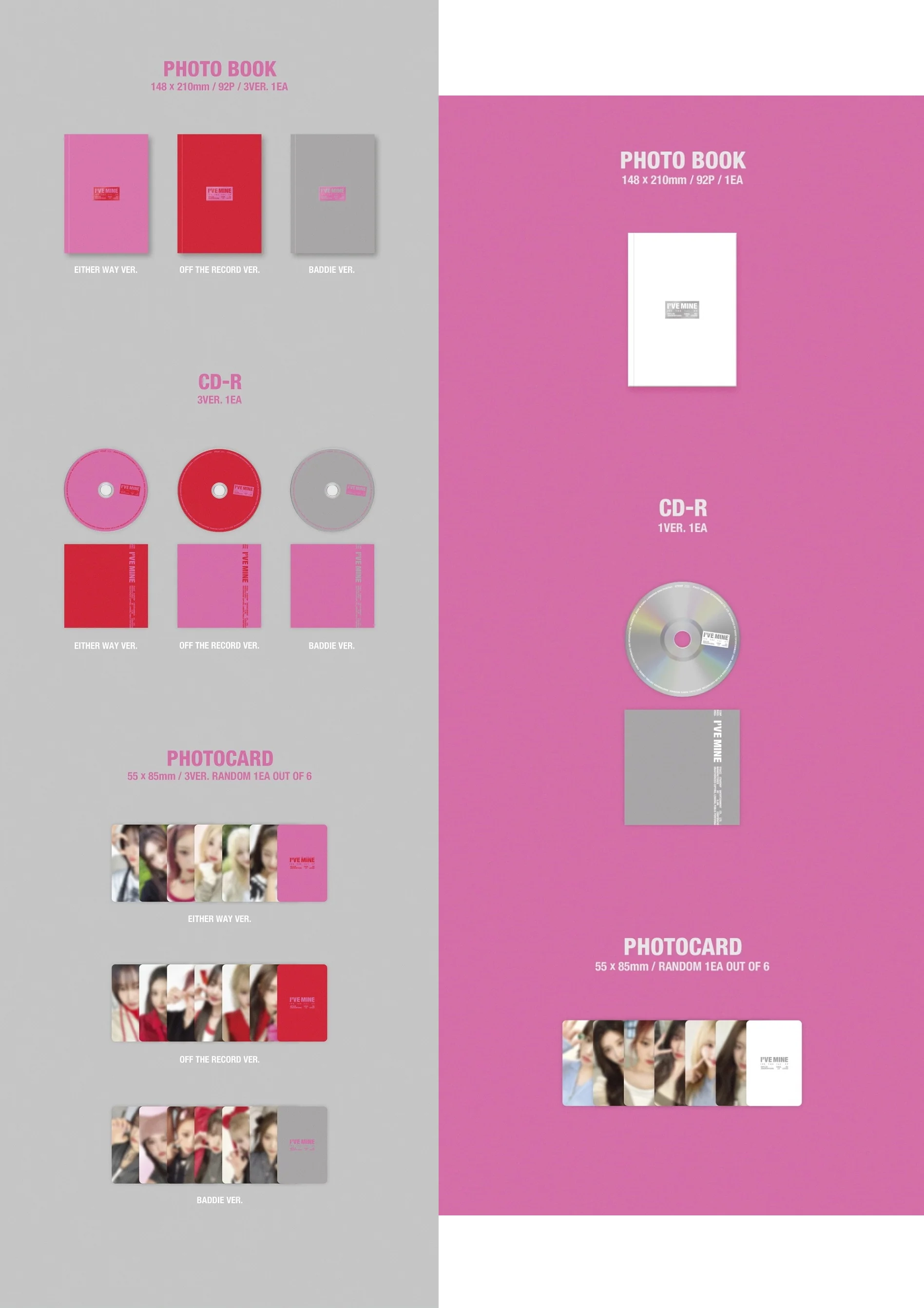 IVE - THE 1st EP I'VE MINE Album+Pre-Order Benefit - Image 4
