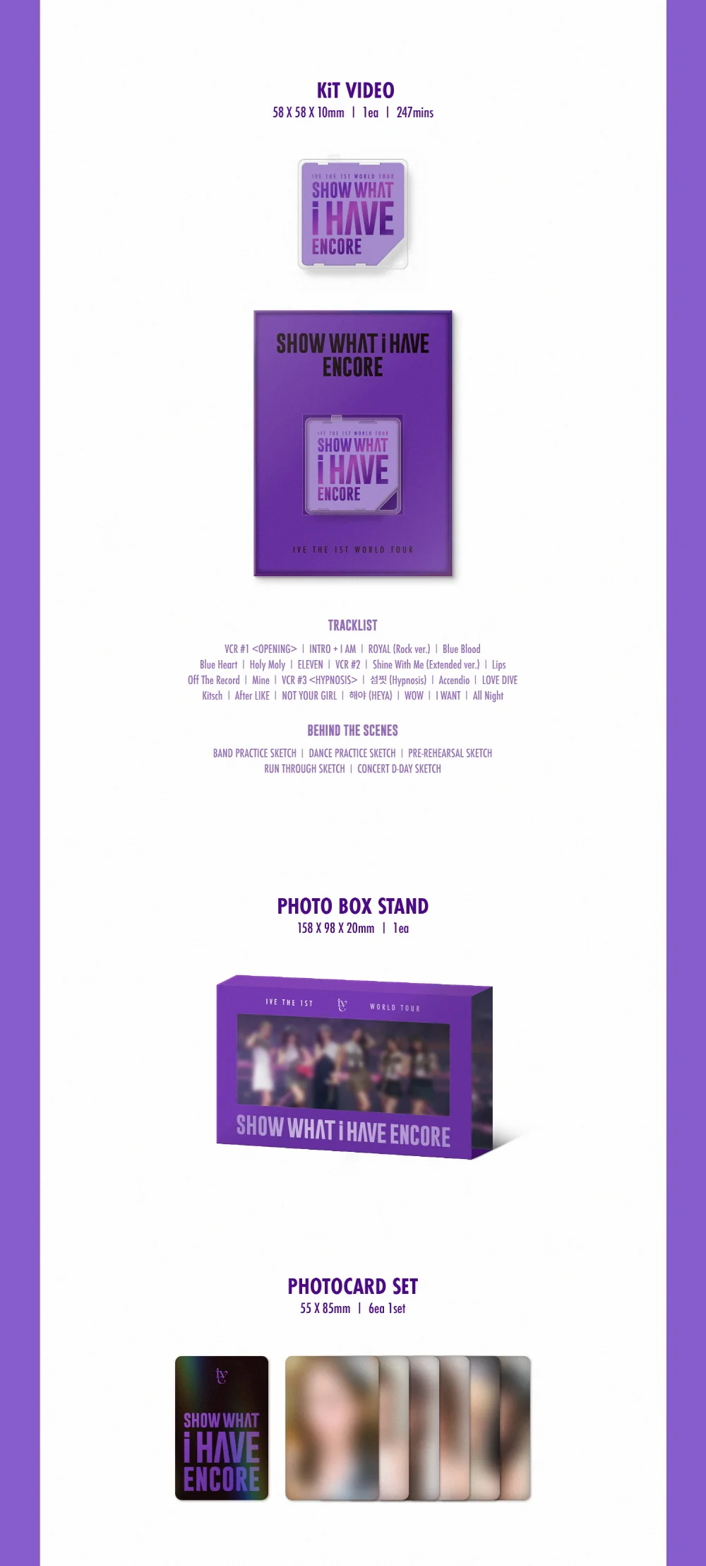 IVE - THE 1ST WORLD TOUR [SHOW WHAT I HAVE ENCORE] Blu-ray + KiT VIDEO SET - Image 6